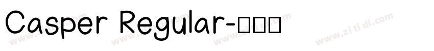 Casper Regular字体转换